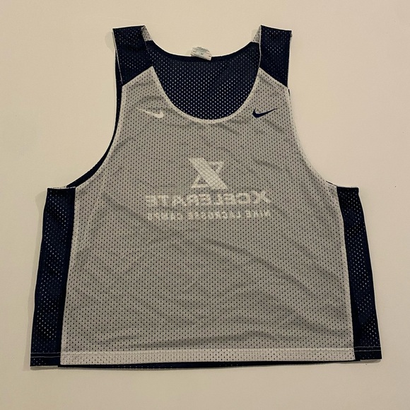 Reversible Nike Xcelerate Lacrosse Jersey Camps Tank Navy/white S/M - Picture 5 of 7